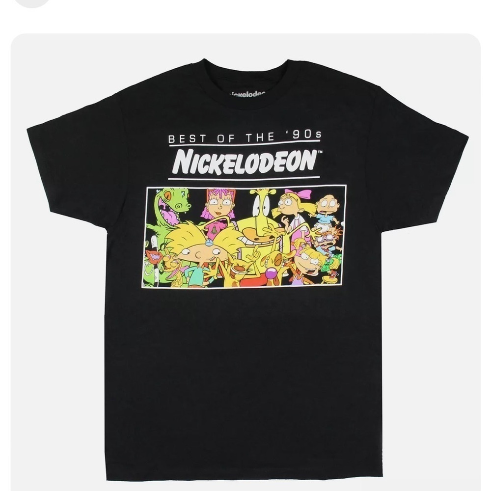 Nickelodeon Best of the 90’s black short sleeve T-Shirt Large
